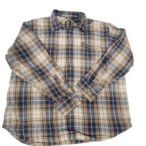 Timberland‎ Mens XL/TG Plaid Flannel Long Sleeve Button Up Shirt